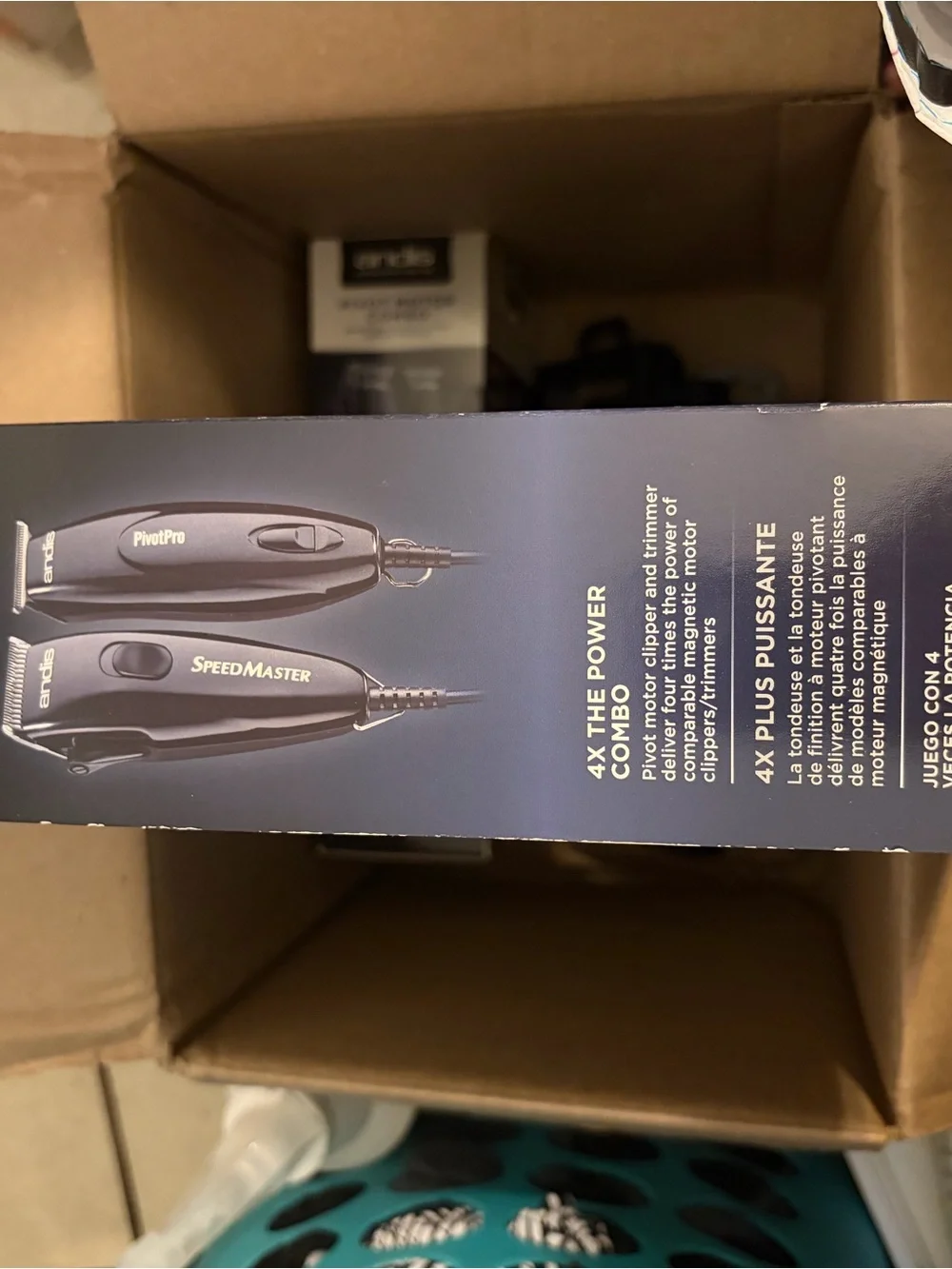 Andis Black Pivot Motor Combo Clippers and Trimmer